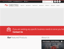 Tablet Screenshot of greytrix.com